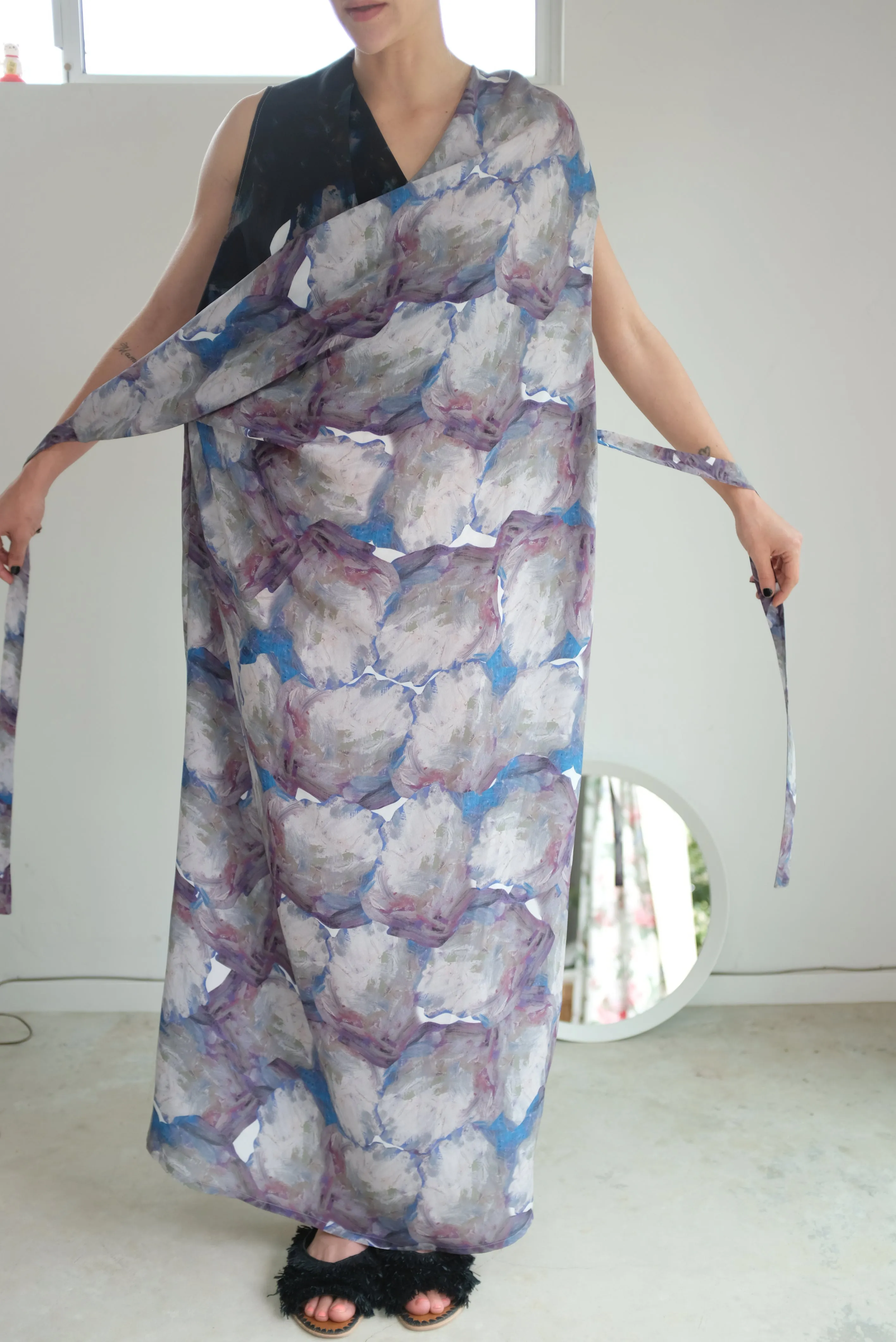Anntian Wrapp Dress Print G-VV