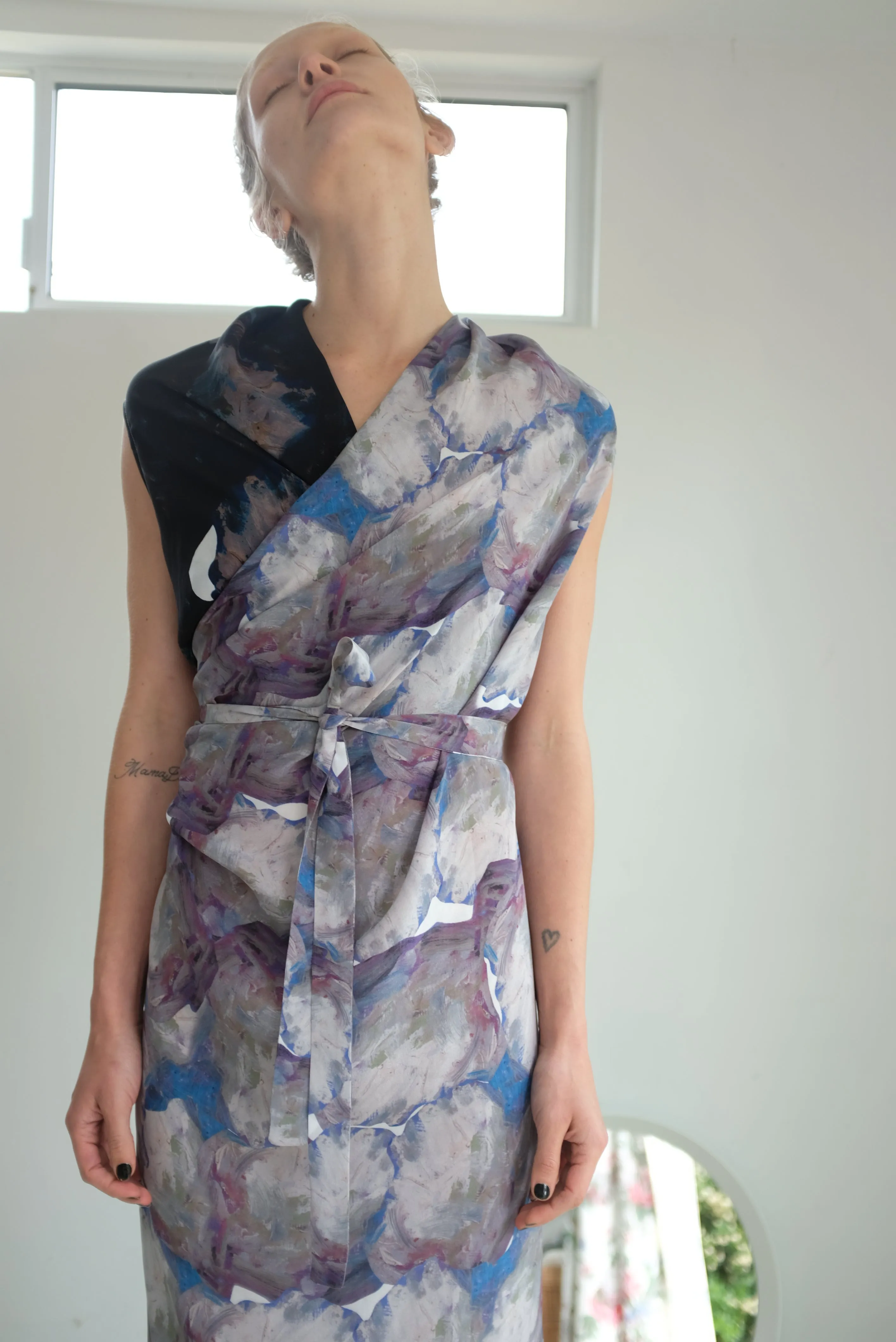 Anntian Wrapp Dress Print G-VV