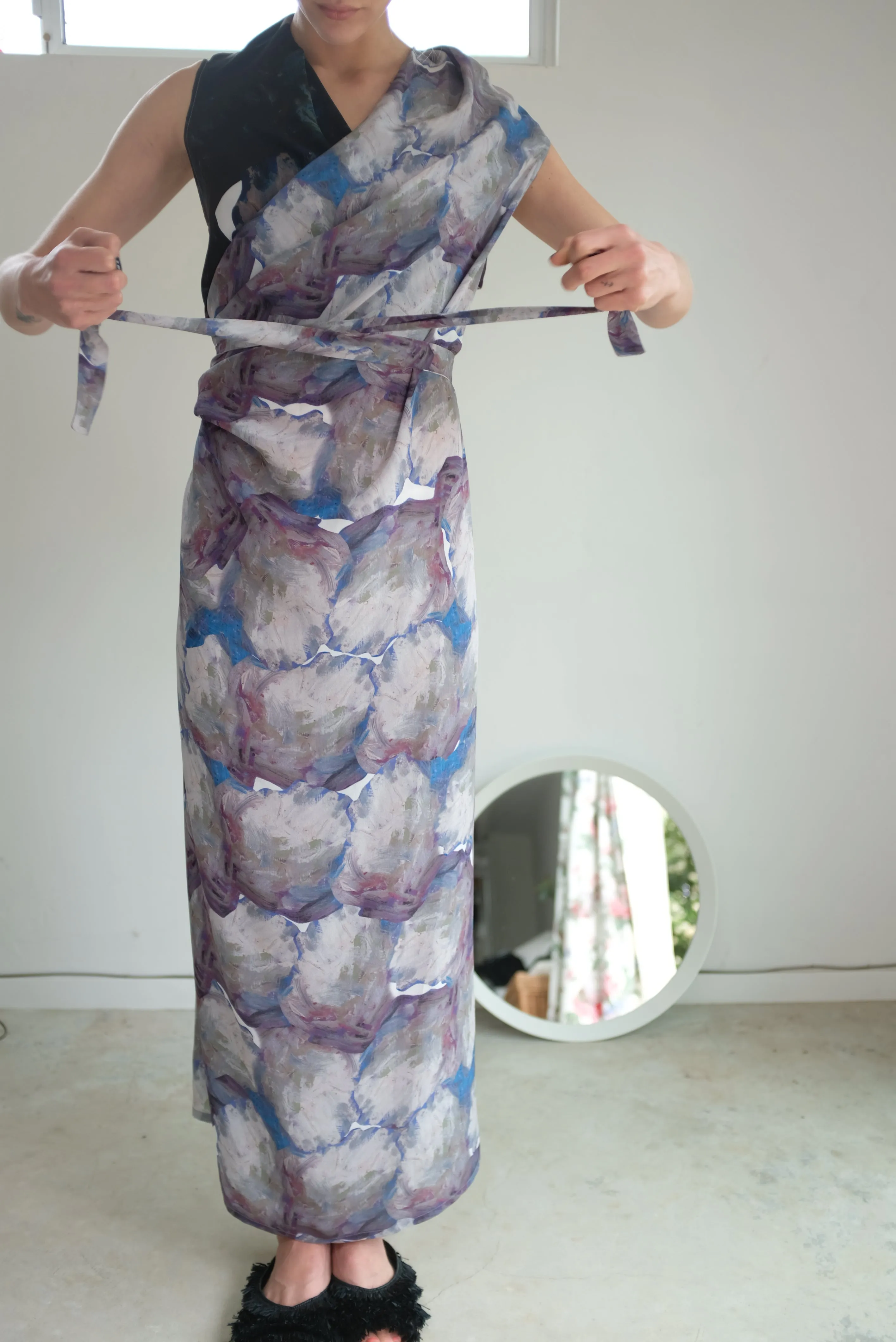 Anntian Wrapp Dress Print G-VV