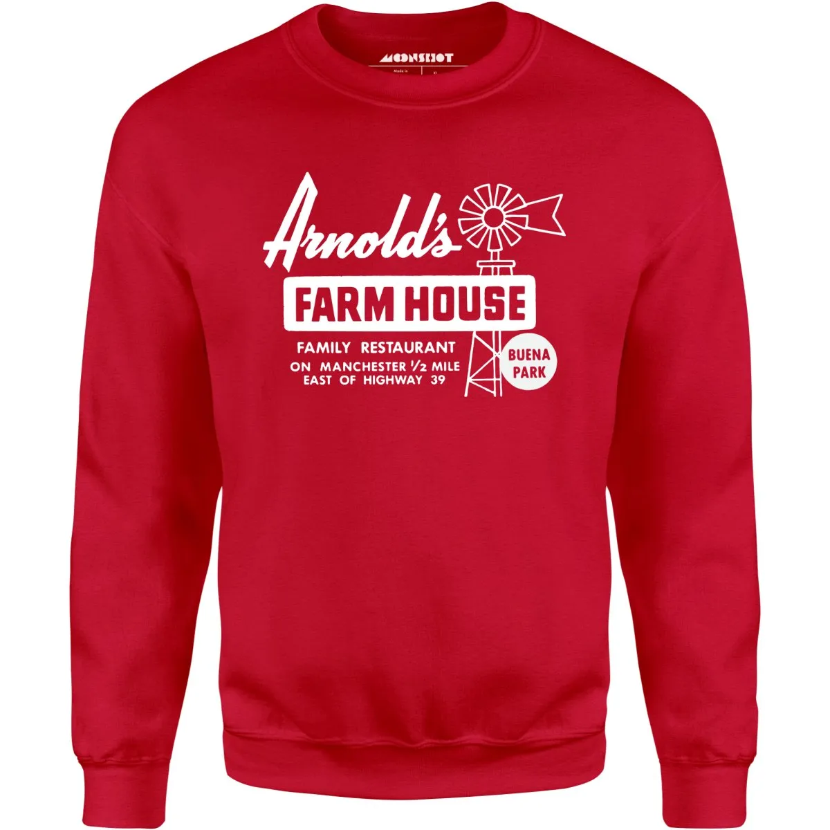 Arnold's Farmhouse - Buena Park, CA - Vintage Restaurant - Unisex Sweatshirt