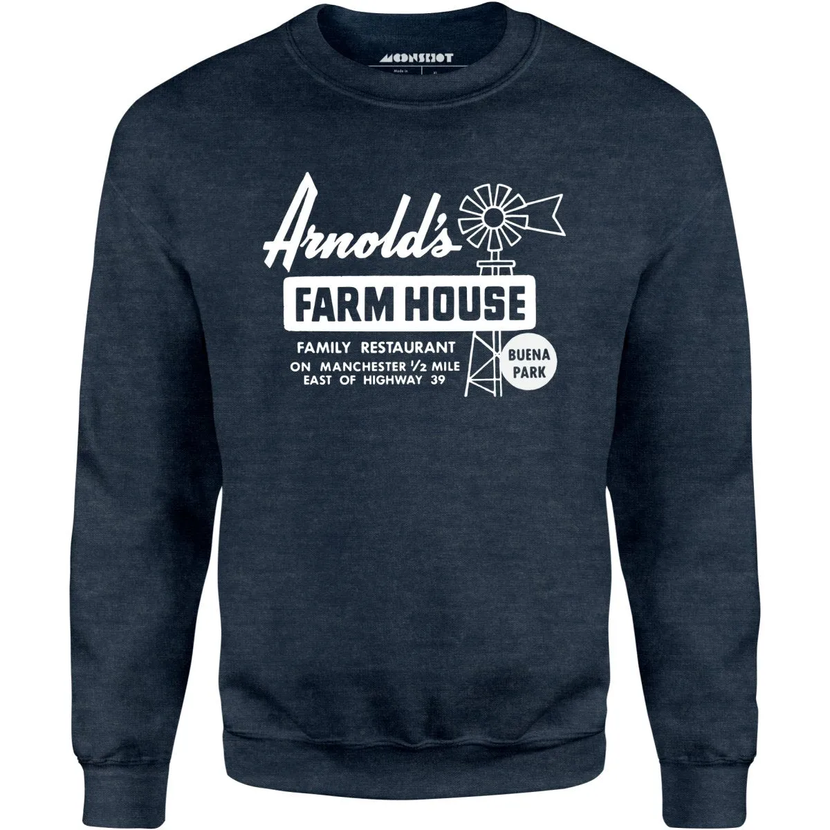 Arnold's Farmhouse - Buena Park, CA - Vintage Restaurant - Unisex Sweatshirt