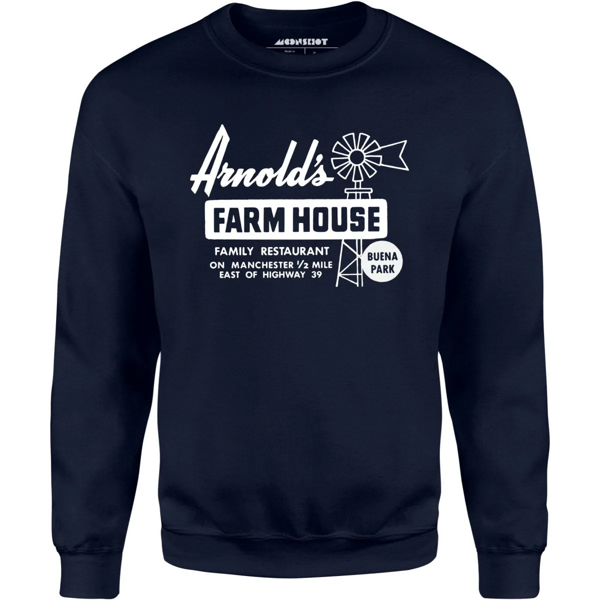 Arnold's Farmhouse - Buena Park, CA - Vintage Restaurant - Unisex Sweatshirt