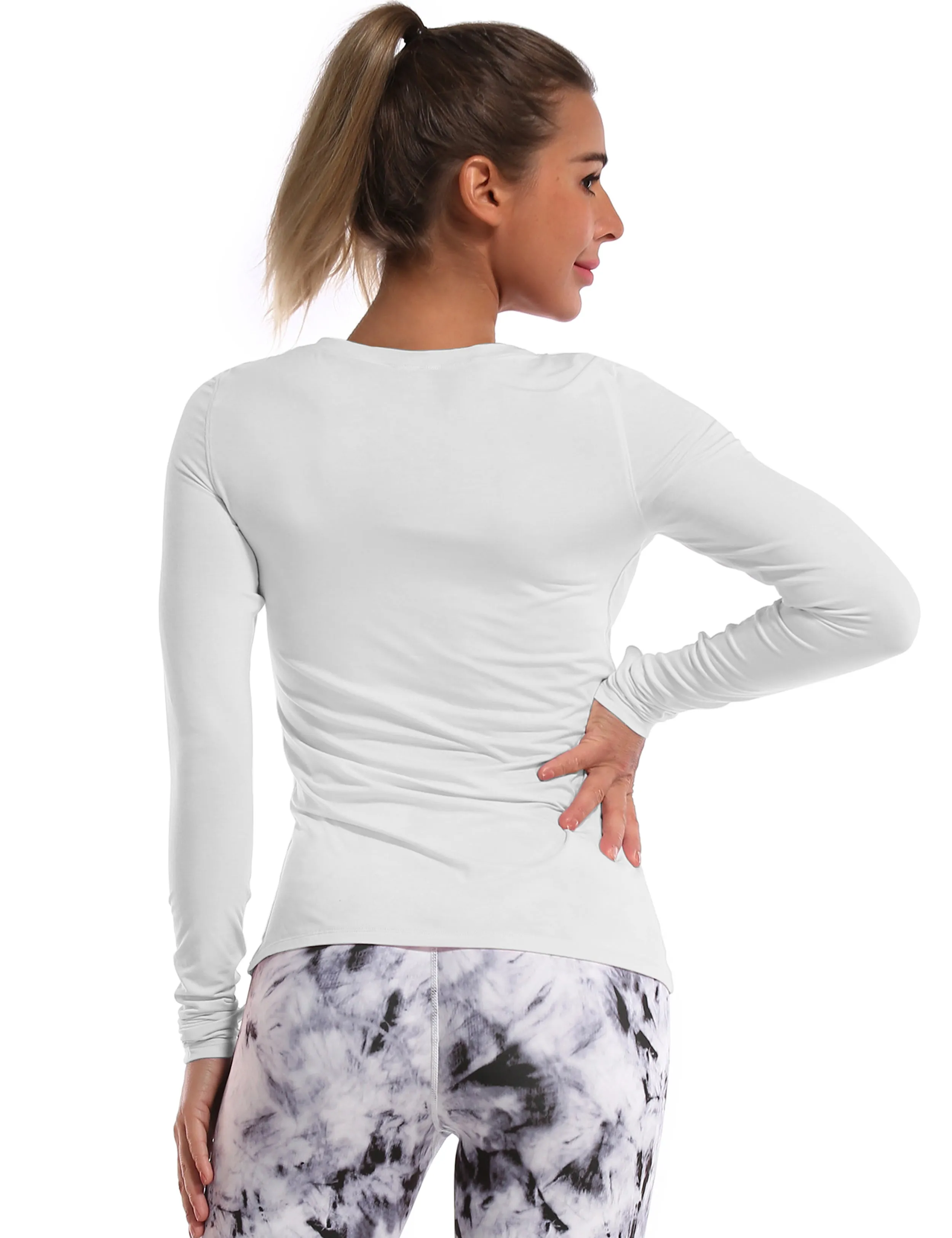 Athlete Long Sleeve Tops lightgray ins_Gym