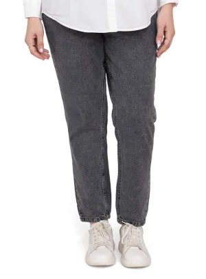 Black 1 Mom-Fit Jeans