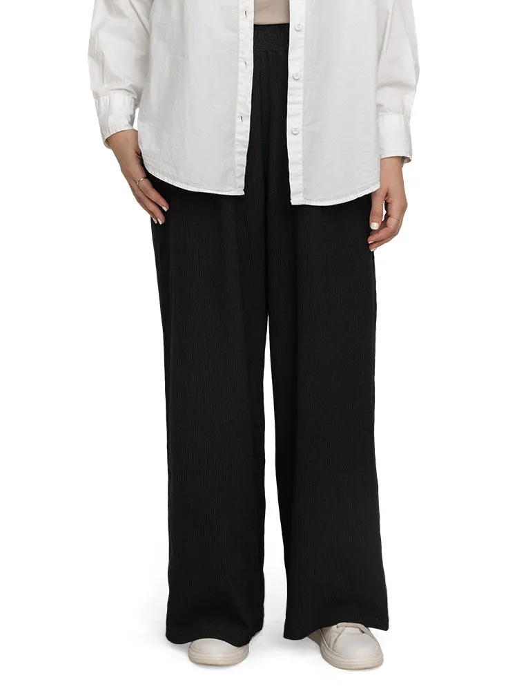 Black Crochet Pant