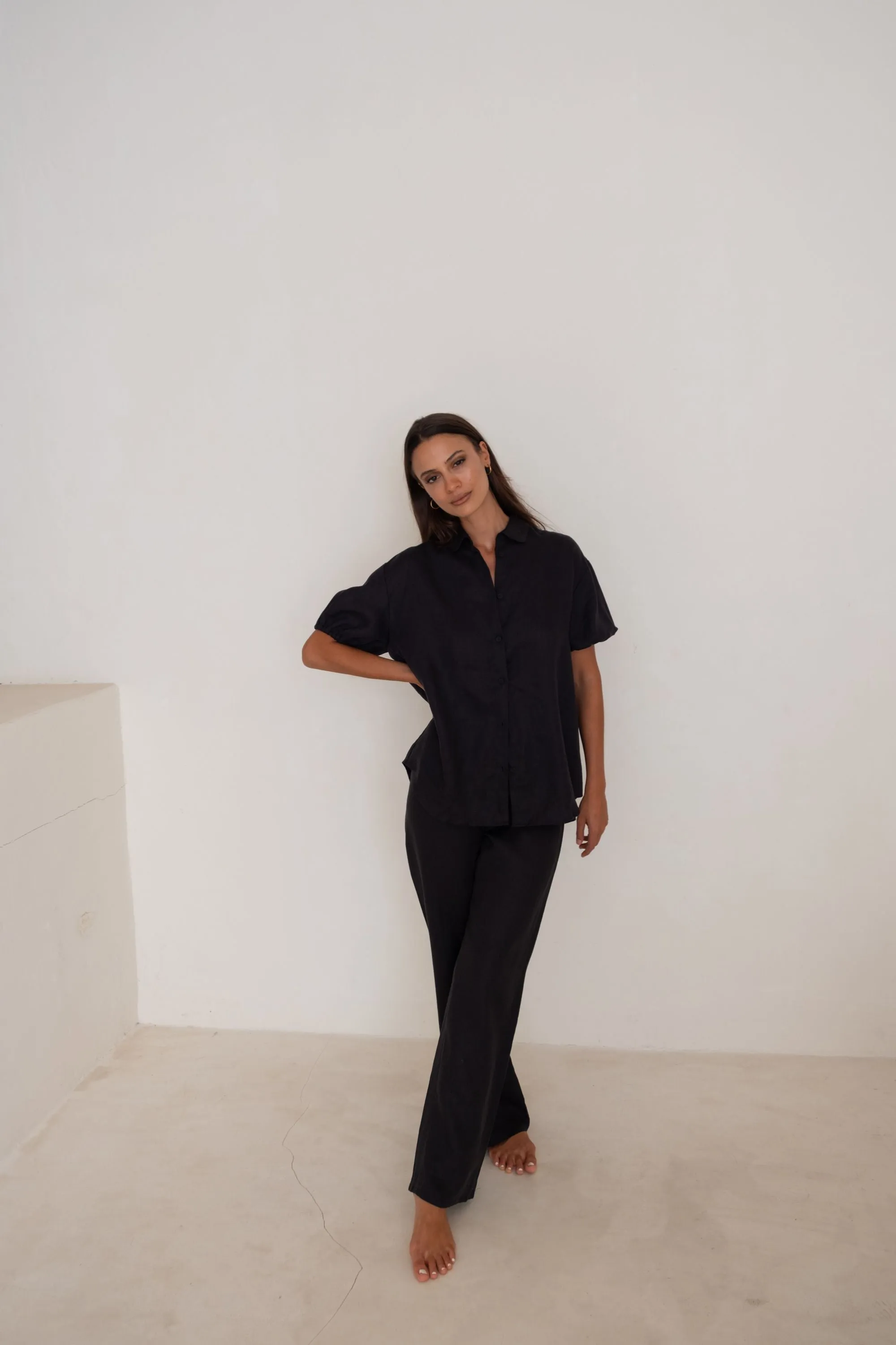 Cabana Pant Linen Black
