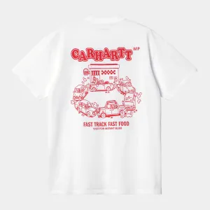 Carhartt WIP - Fast Food T-Shirt - White / Red
