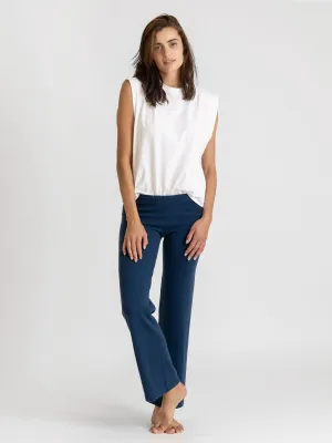 Cashmere pants "Classic pants" - mountain blue