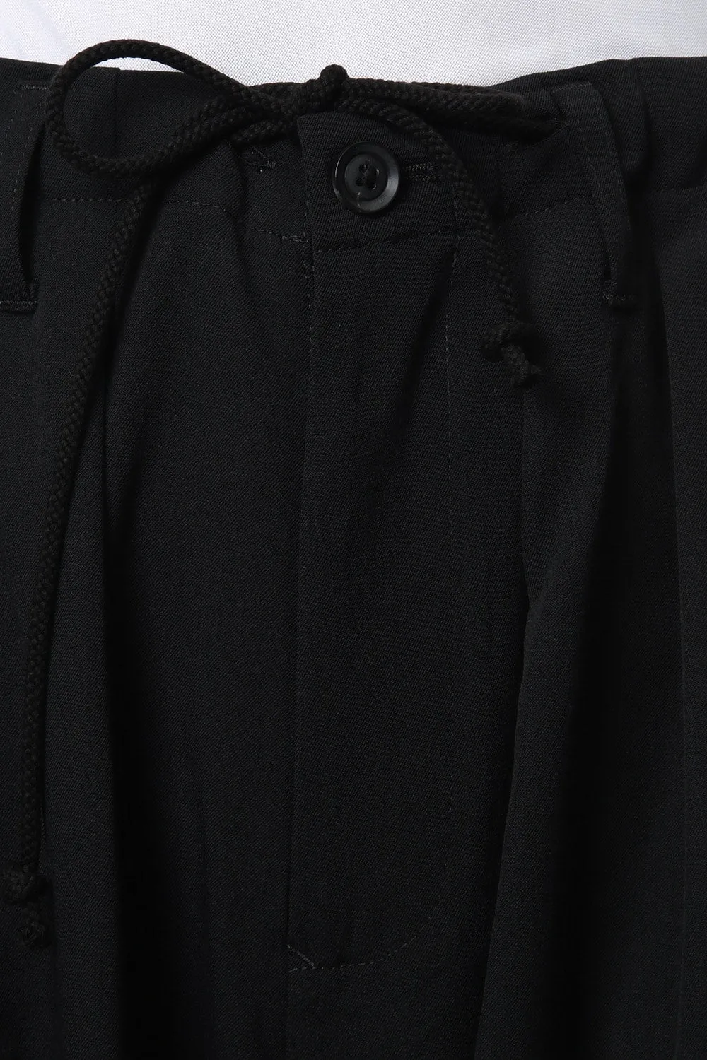 Classic Balloon Pants Wrinkled Gabardine