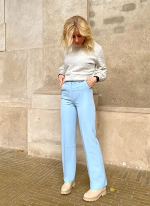 Classic wide pants baby blue