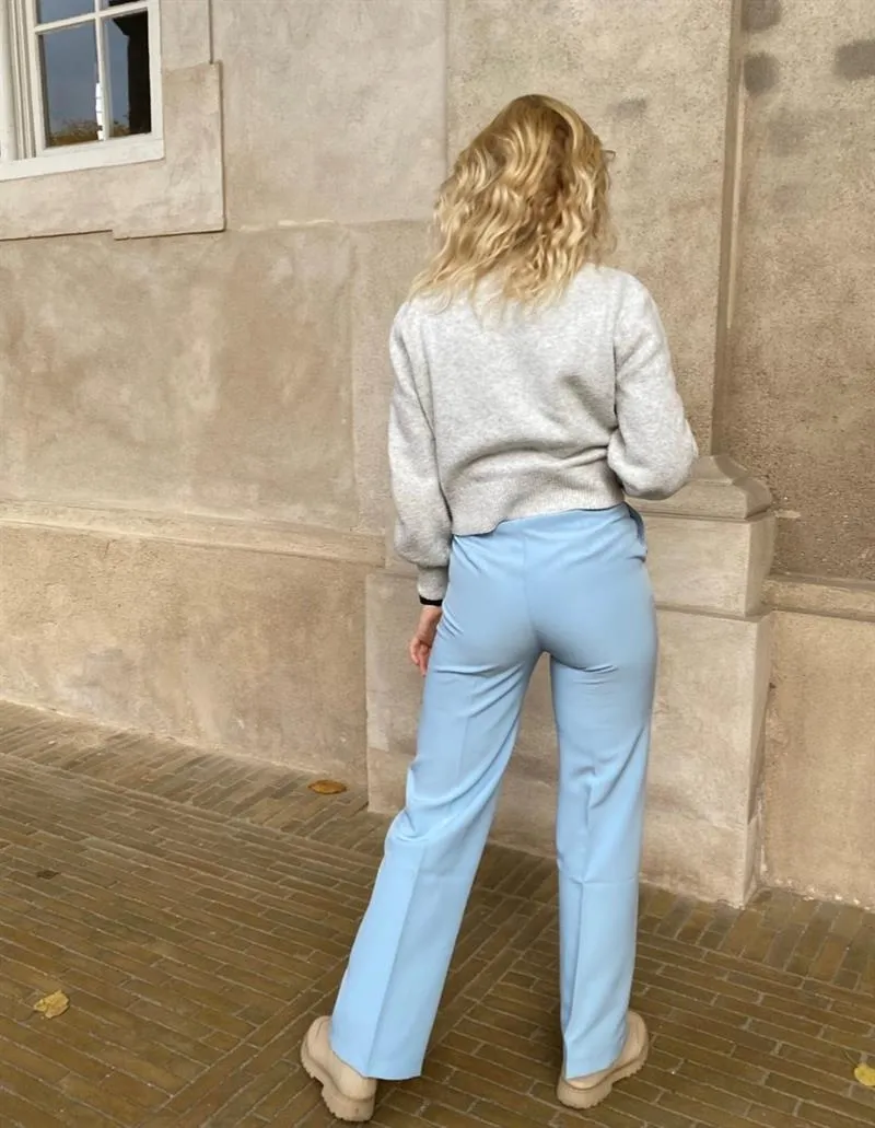 Classic wide pants baby blue