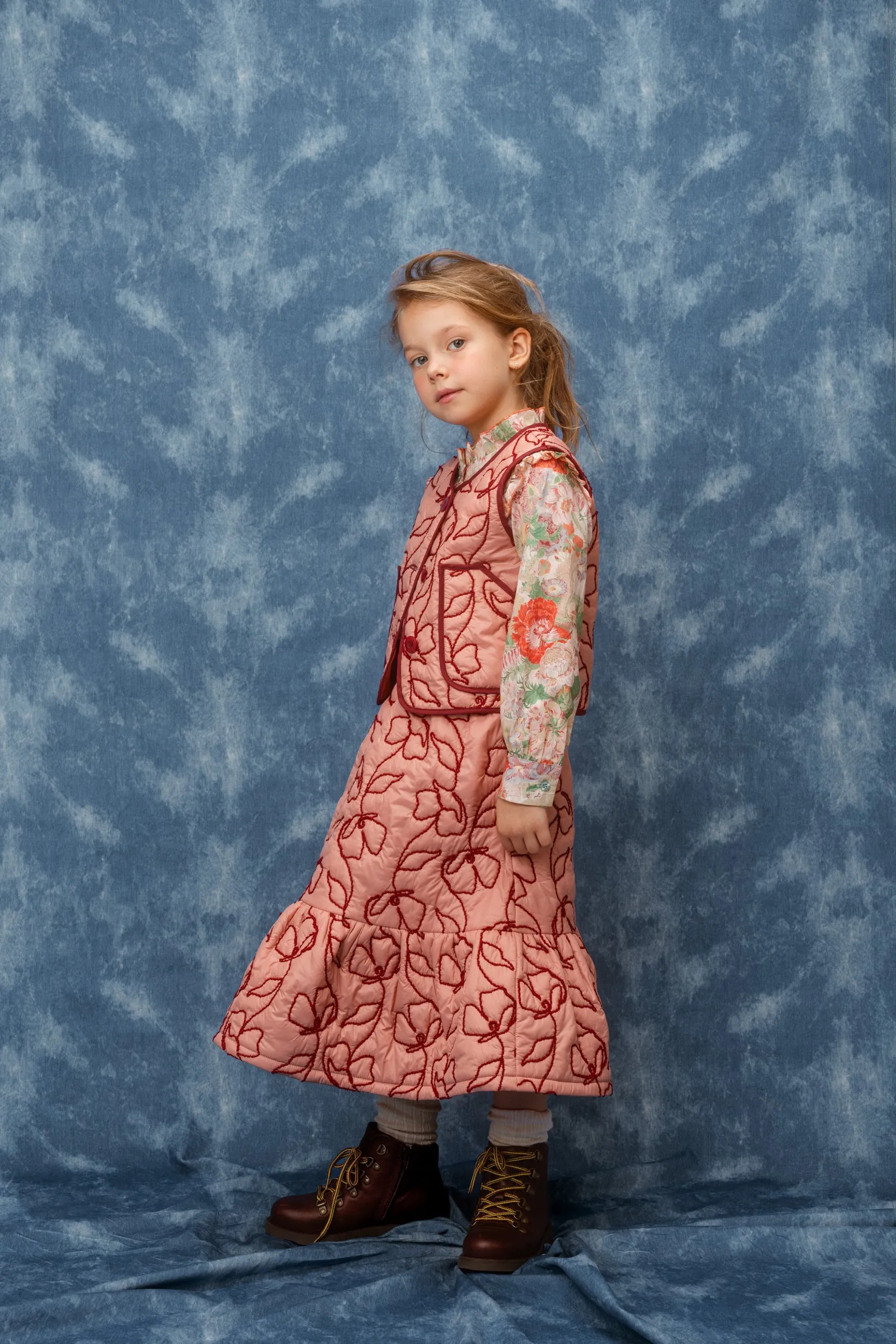 Cotton Blouse Blossom Petals, Pink