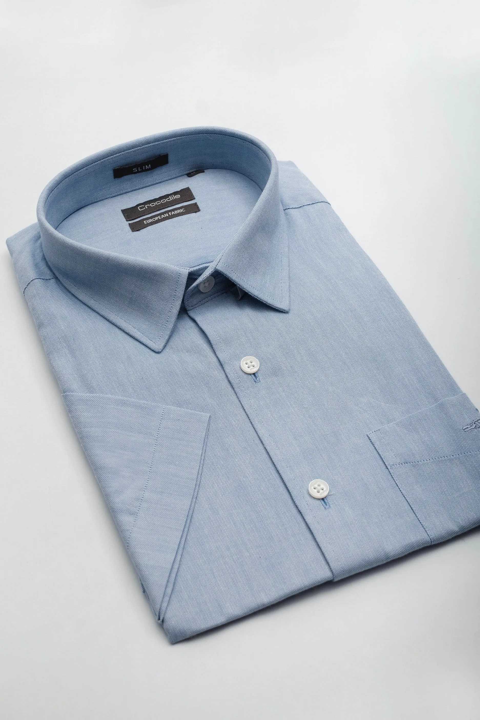 Crocodile Slim Fit HS Shirt Powder