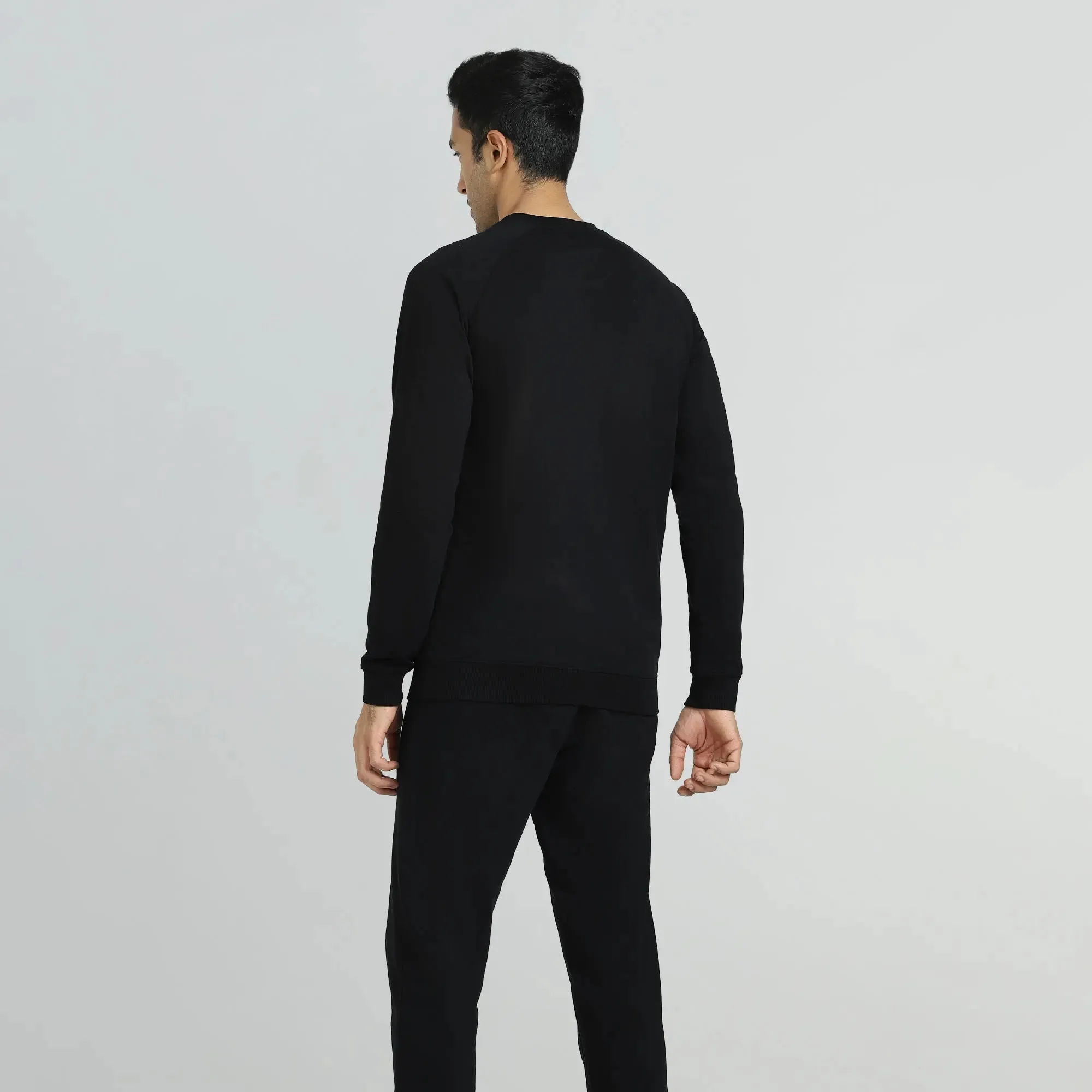Cruze French Terry Cotton Sweatshirts Pitch Black