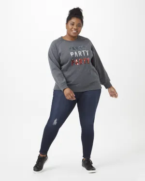 Erin Sequin Sweatshirt | Charcoal Grey
