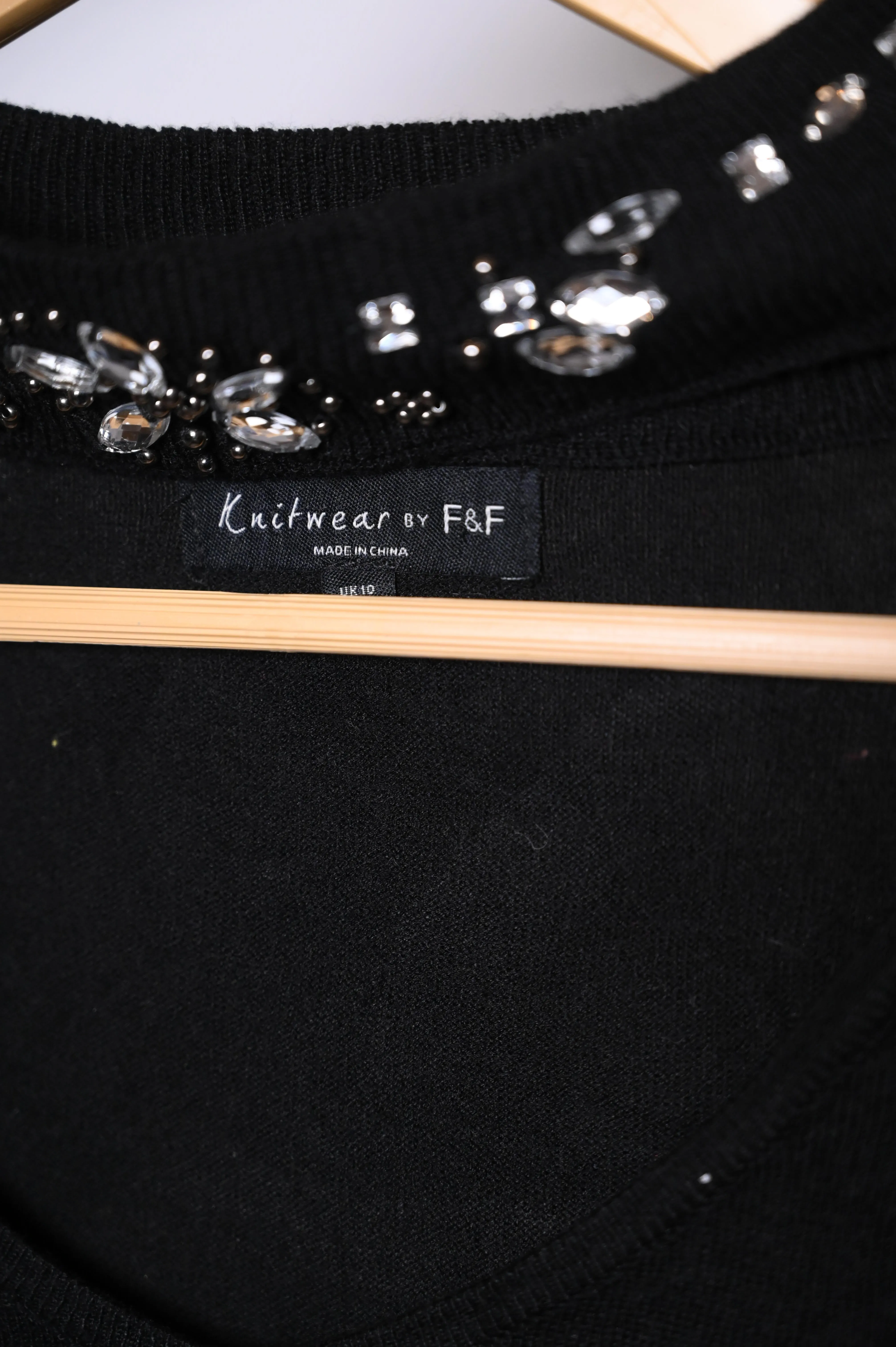 F&F Medium Black Winter Blouse