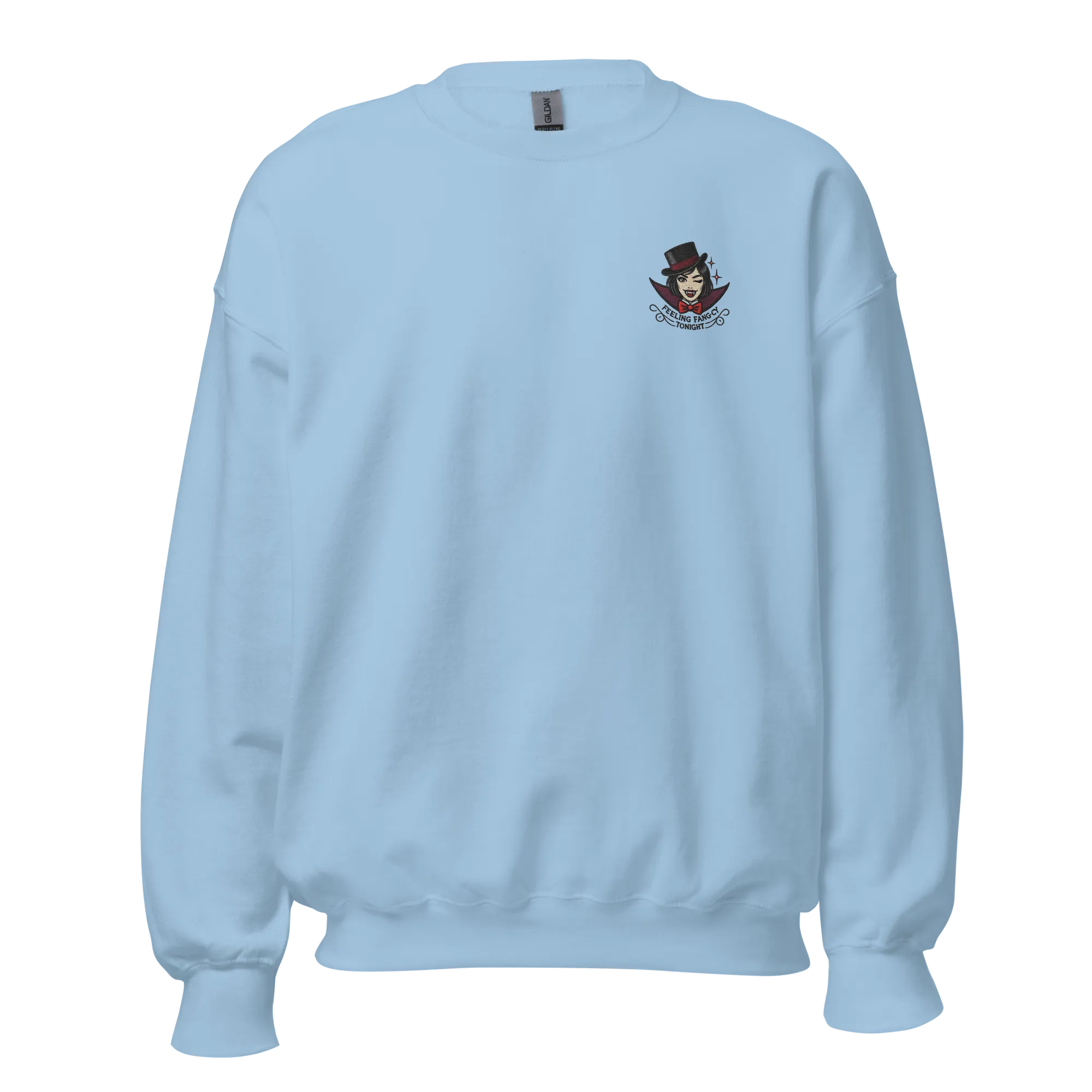 Feeling Fang-cy Tonight! - Halloween Sweatshirt - Vampire Fangs Halloween Sweatshirt
