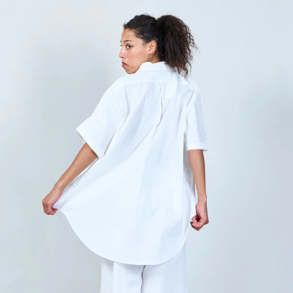 Floral accent tunic shirt wholesale