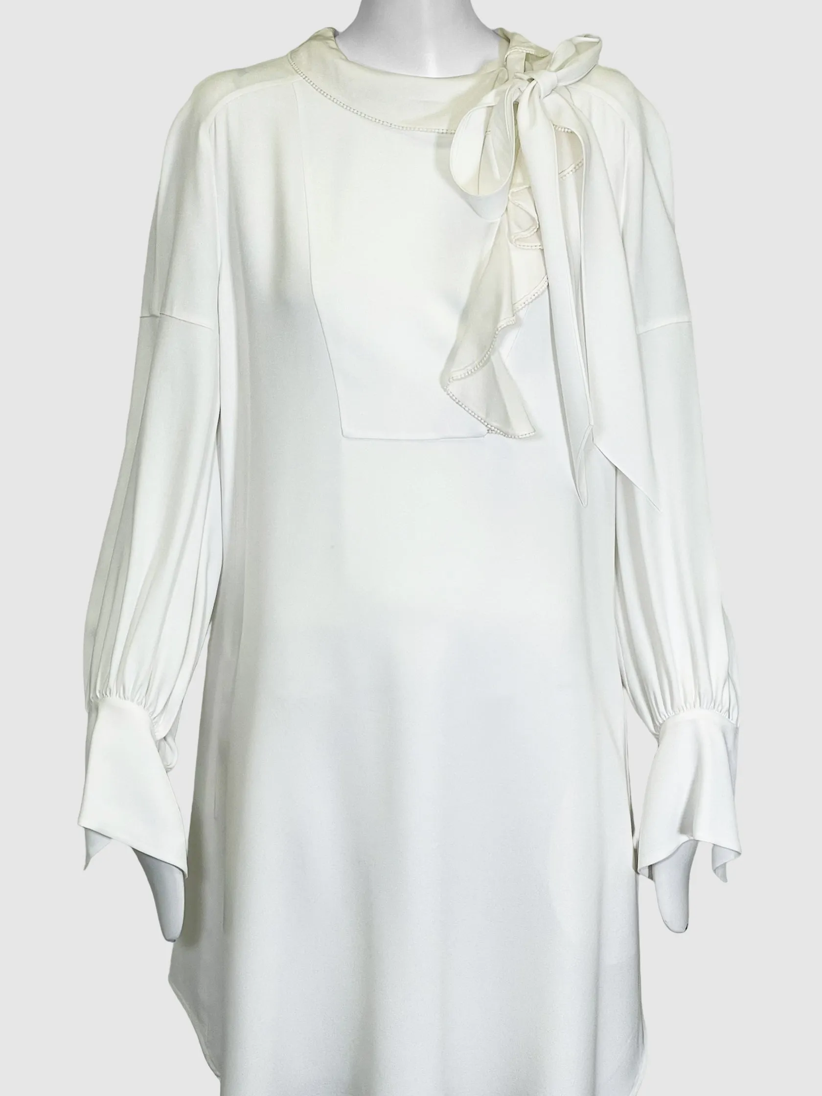 Flowy Dress with Tie - Size 40