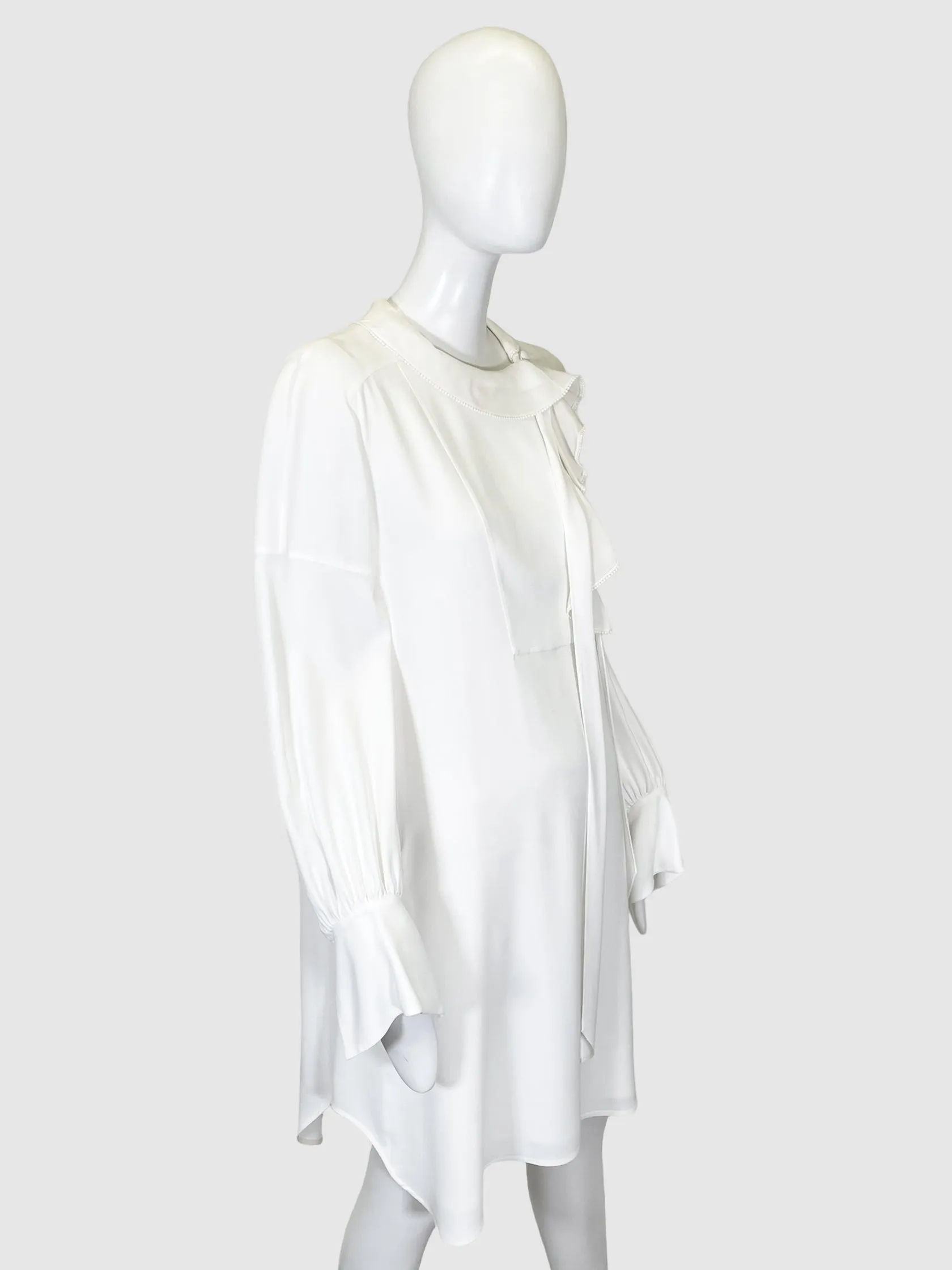 Flowy Dress with Tie - Size 40