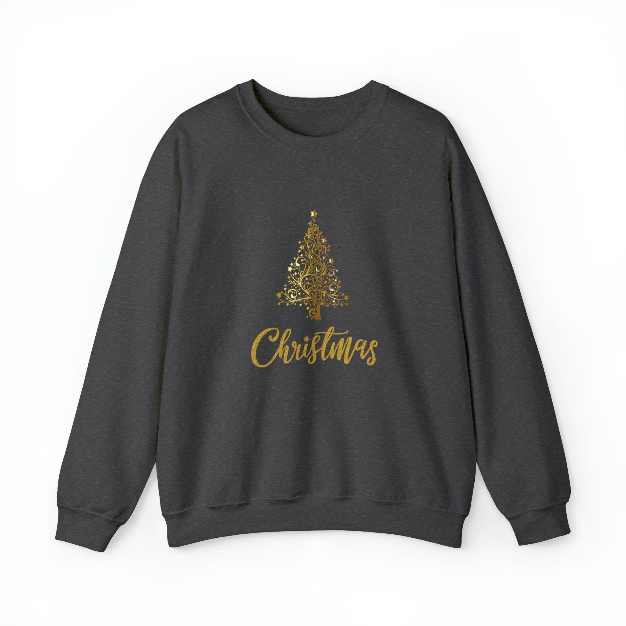 Gold Christmas Tree Christmas Sweatshirt, Womens Christmas Sweatshirt, Christmas Sweatshirts for Women, Christmas Women,Merry Christmas Sweatshirt