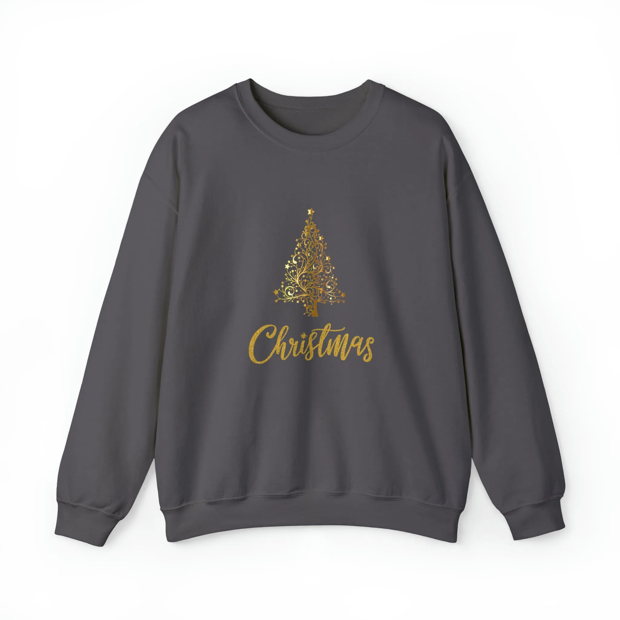 Gold Christmas Tree Christmas Sweatshirt, Womens Christmas Sweatshirt, Christmas Sweatshirts for Women, Christmas Women,Merry Christmas Sweatshirt