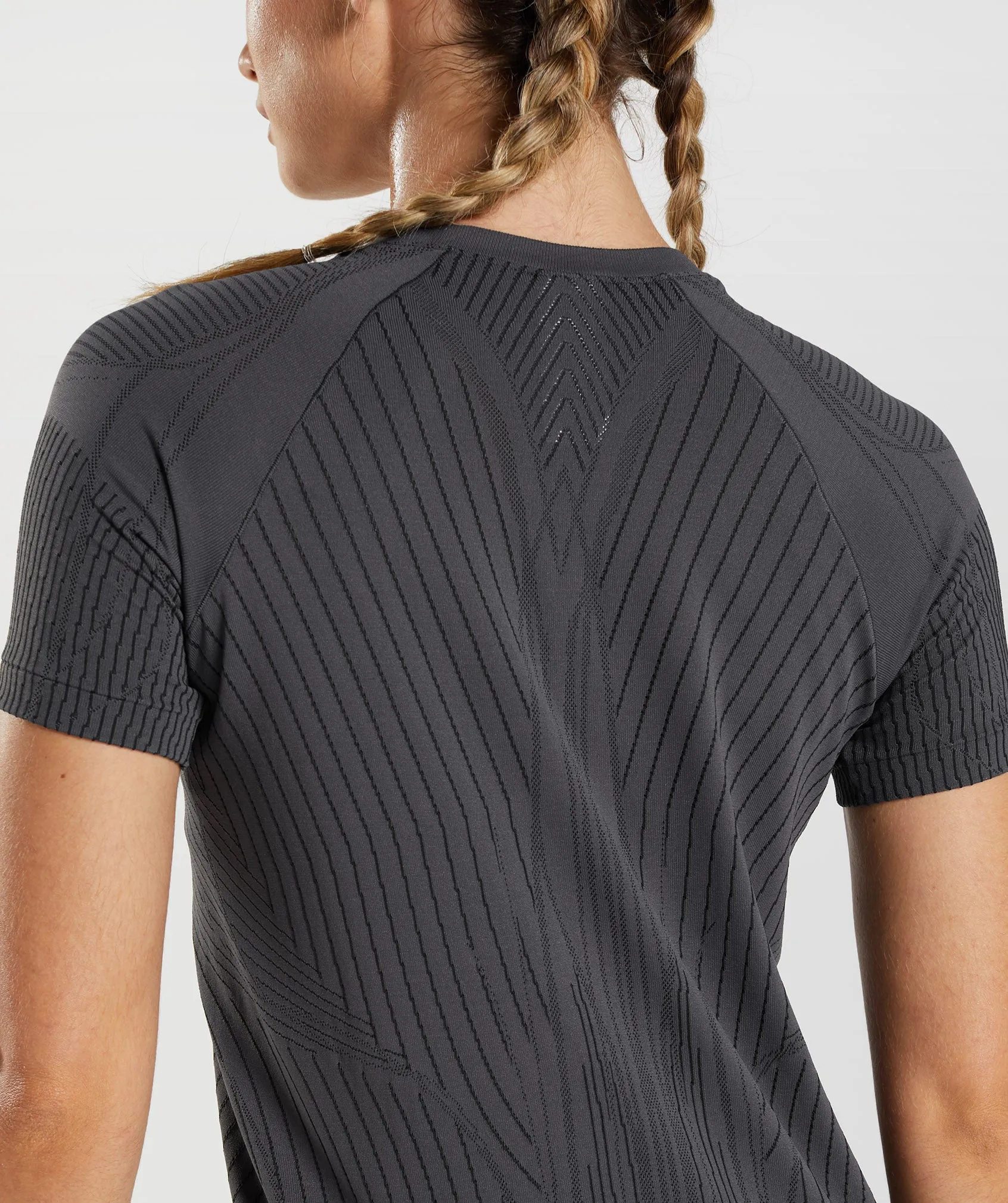 Gymshark Apex Seamless Top - Onyx Grey/Black