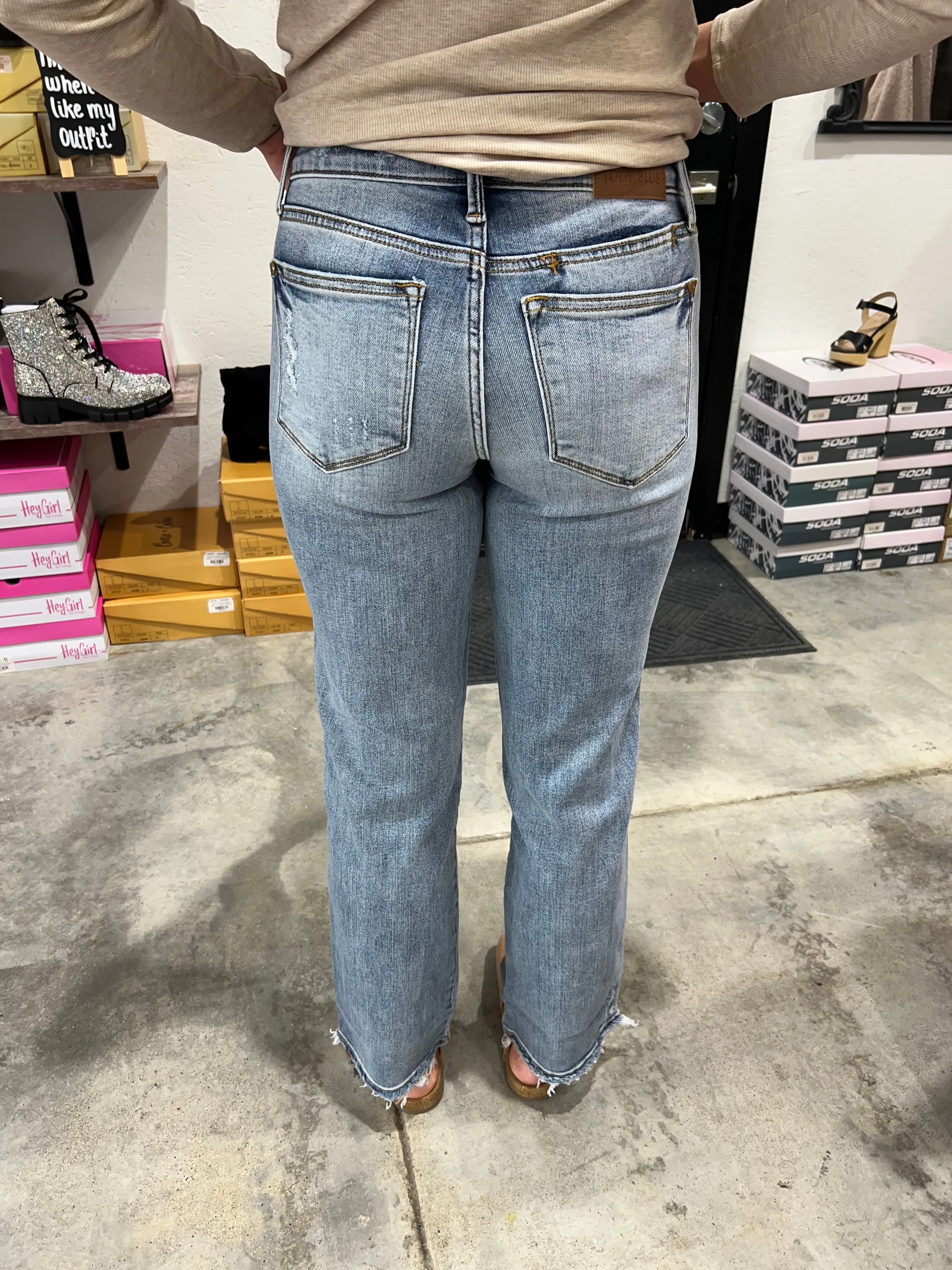Judy Blue Mid Rise Dad Jean