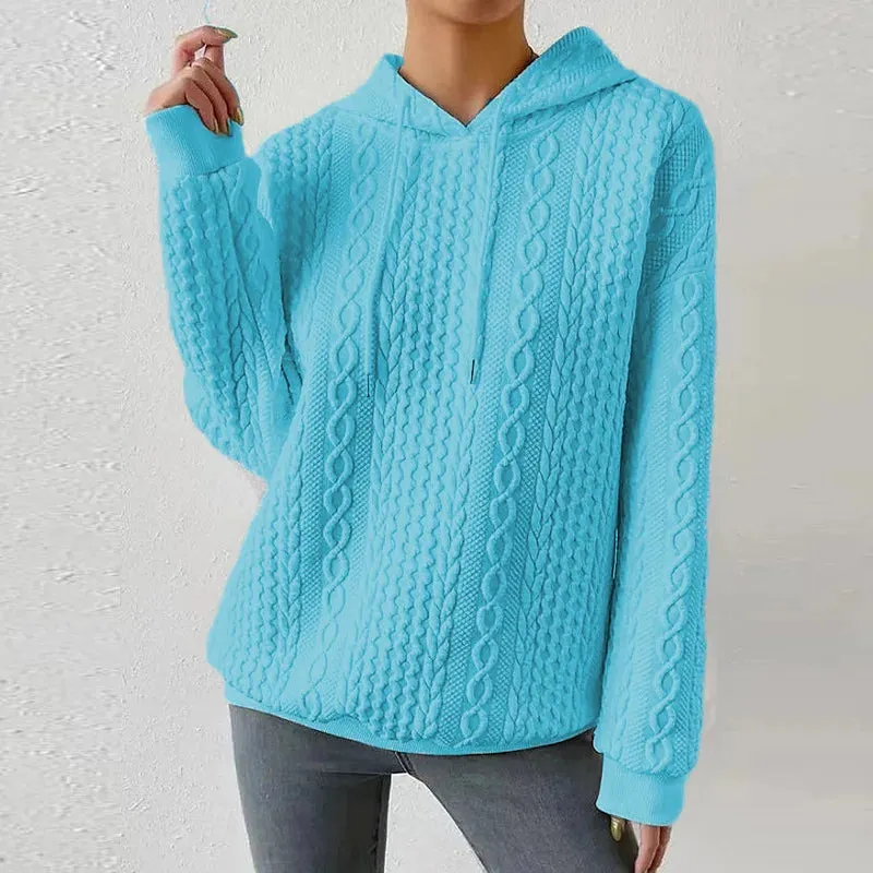 Lady Glams Autumn Winter Casual Hoodie: Cozy Up in Style