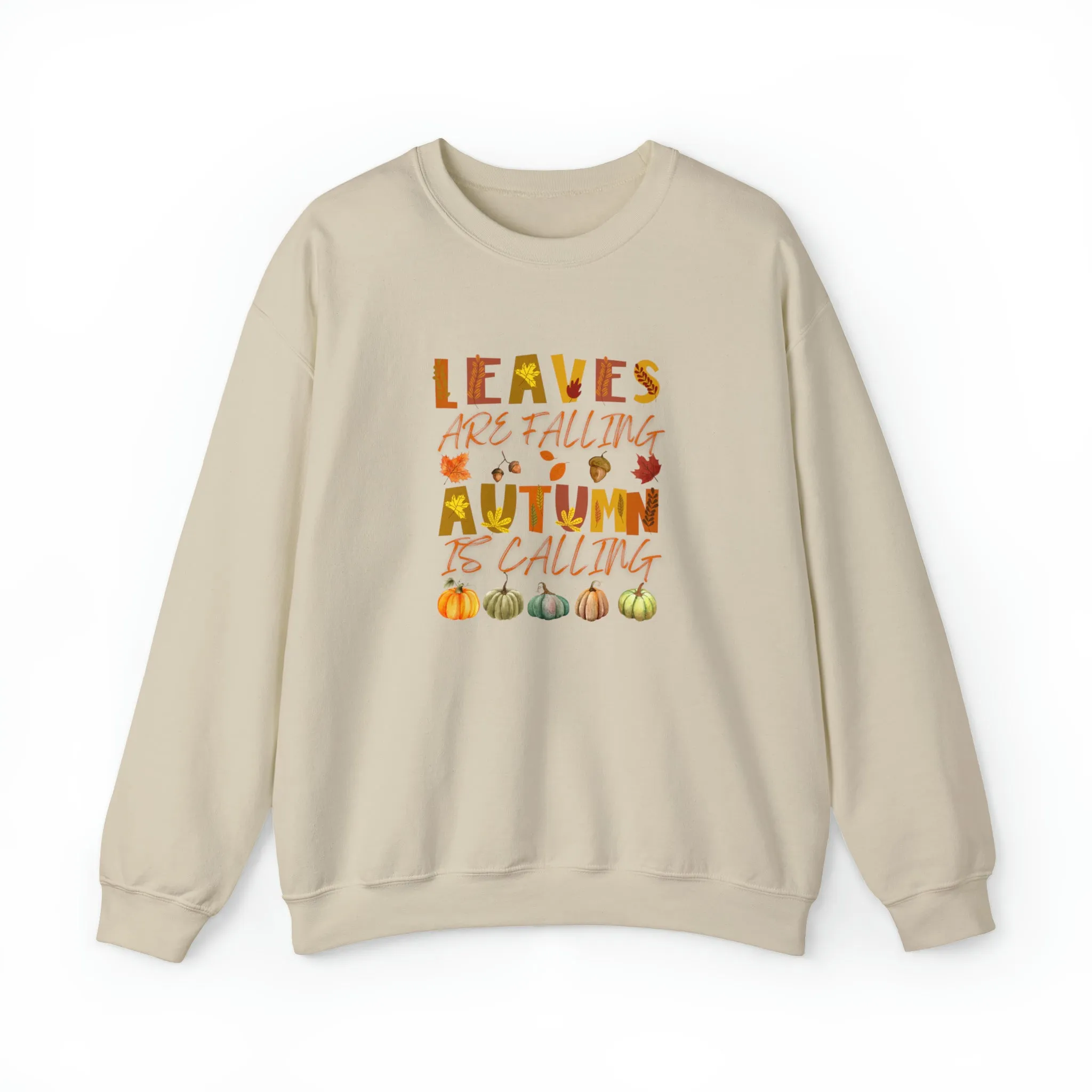 Leaves are Falling Autumn is Calling Sweatshirt, Autumn Leaves Sweatshirt, Autumn Skeleton Shirt, Pumpkin Fall Sweatshirt, Fall Sweatshirt
