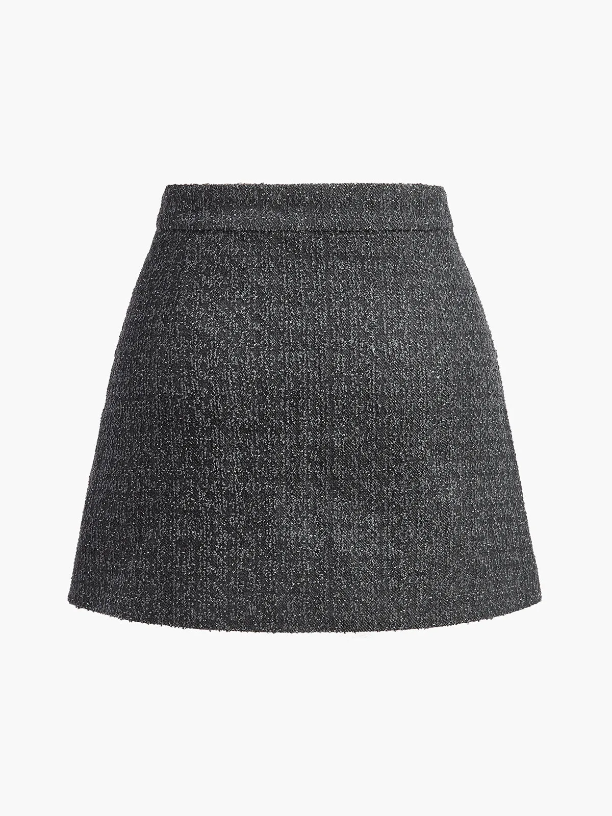 Leona Romantic Metal Bow Denim Mini Skirt