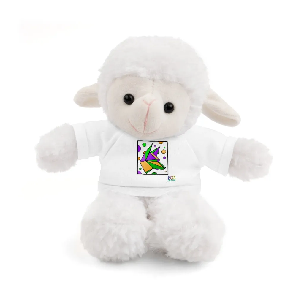 Mardi Gras Box Dog Stuffed Animals with Tee