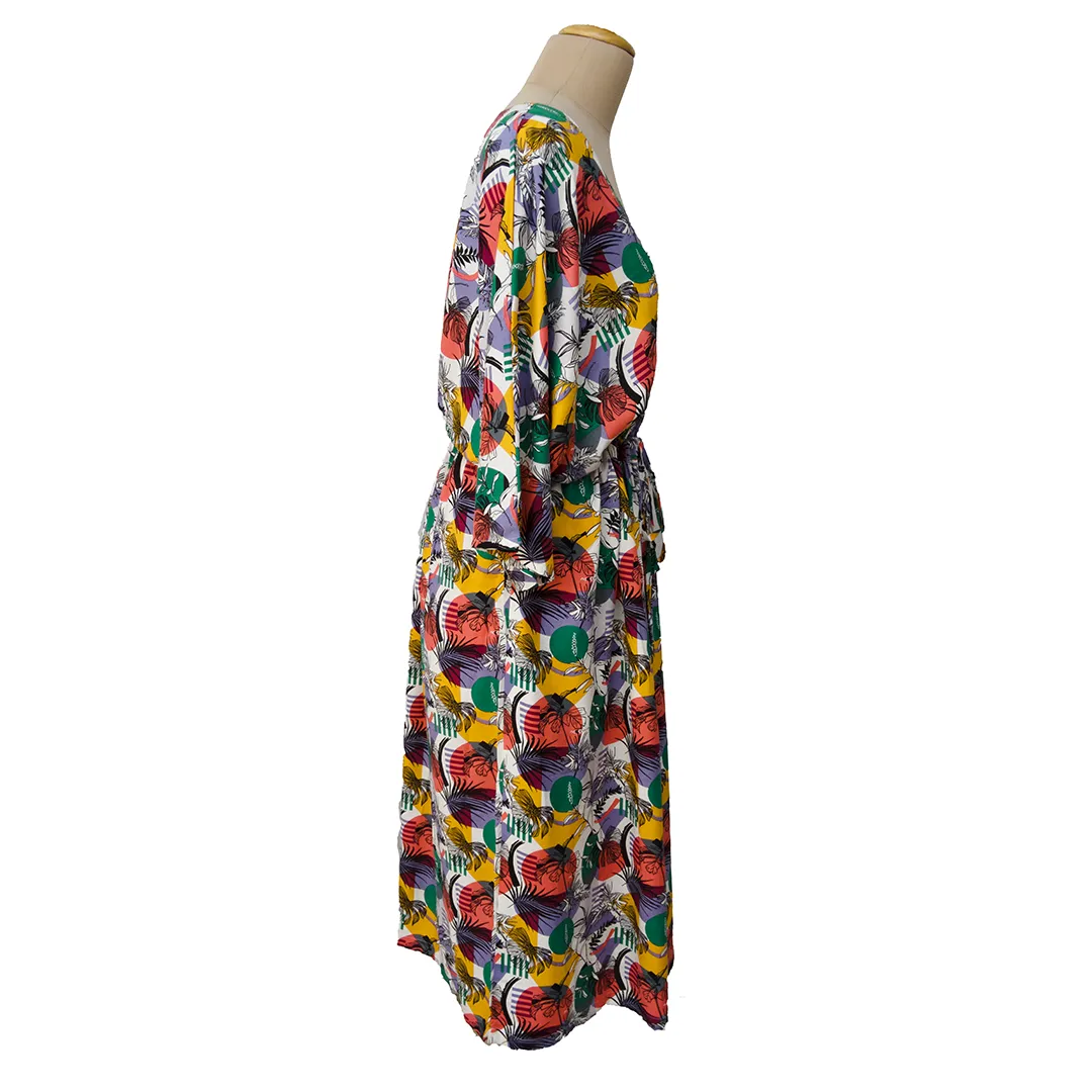 Multicolored Viscose Maxi Dress UK Size 18-32 M146