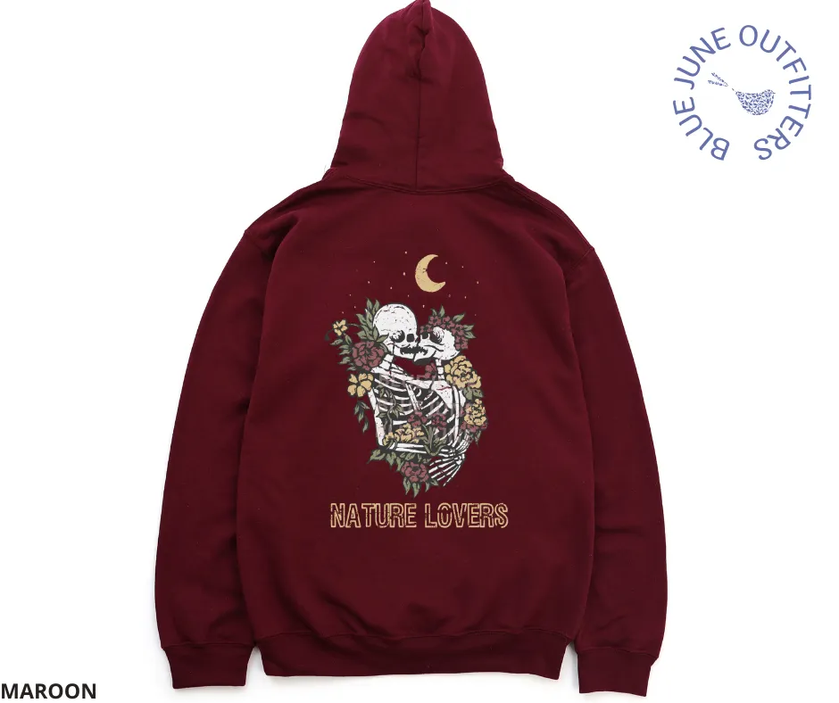 Nature Lovers | The Lovers Skeletons Unisex Hoodie