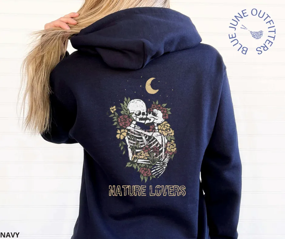 Nature Lovers | The Lovers Skeletons Unisex Hoodie