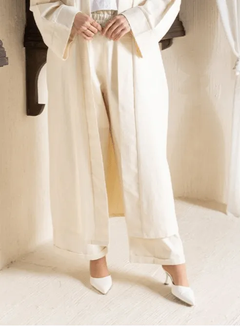 Off-White Jacquard Pant