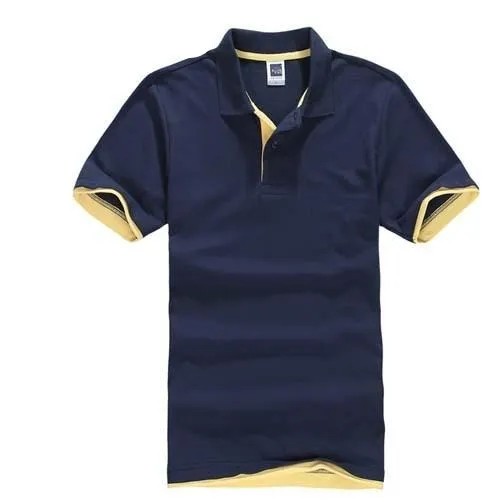 Plus Size XS-3XL Men's Polo  Cotton Short Sleeve T shirt