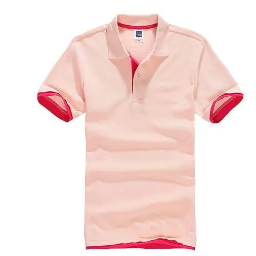 Plus Size XS-3XL Men's Polo  Cotton Short Sleeve T shirt