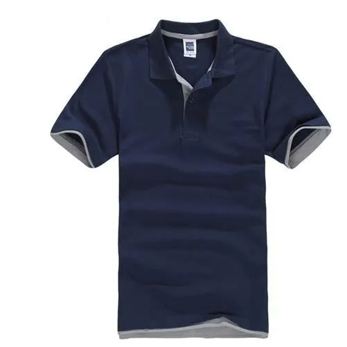 Plus Size XS-3XL Men's Polo  Cotton Short Sleeve T shirt