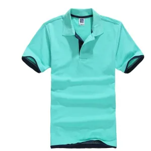 Plus Size XS-3XL Men's Polo  Cotton Short Sleeve T shirt