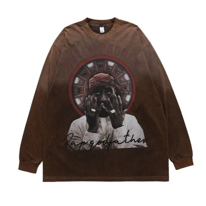 Portrait Graphic Print T-shirt