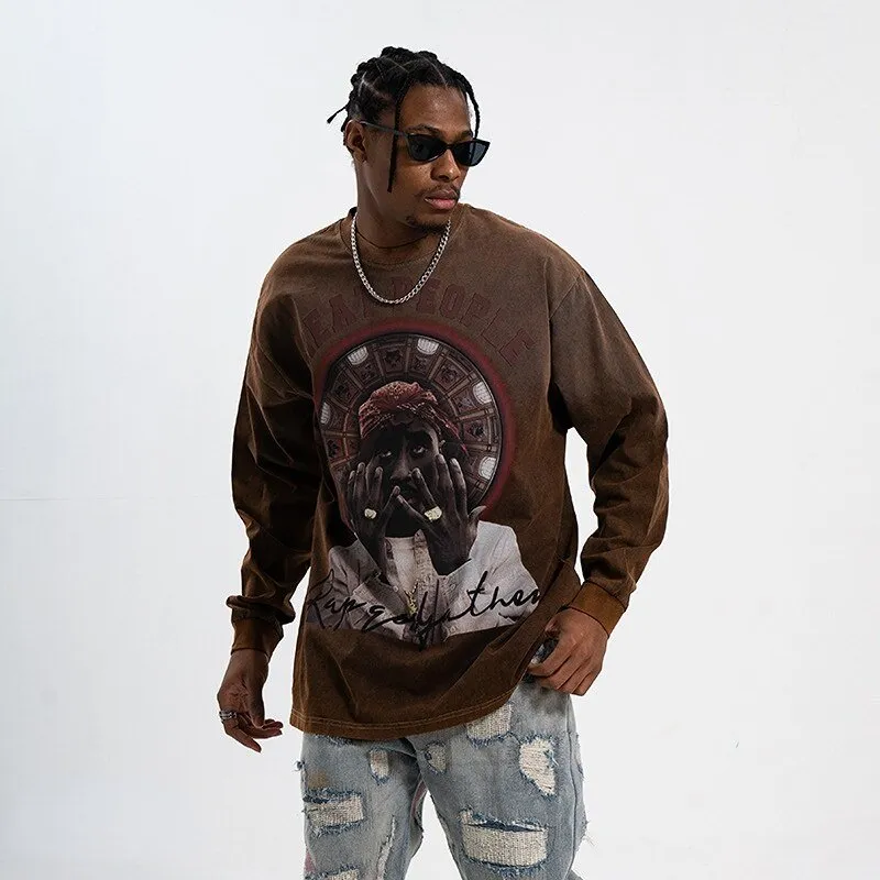 Portrait Graphic Print T-shirt