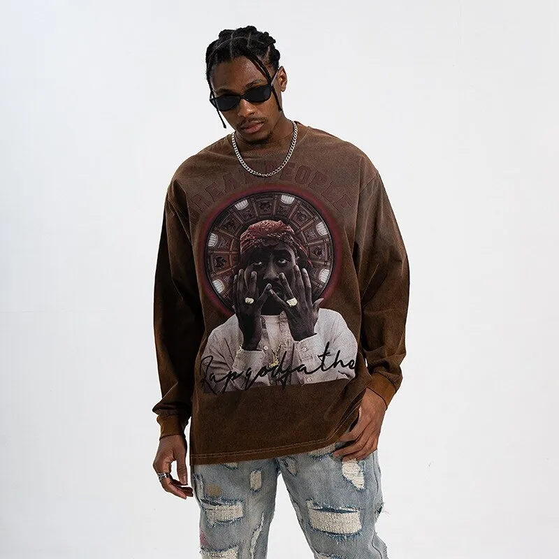 Portrait Graphic Print T-shirt
