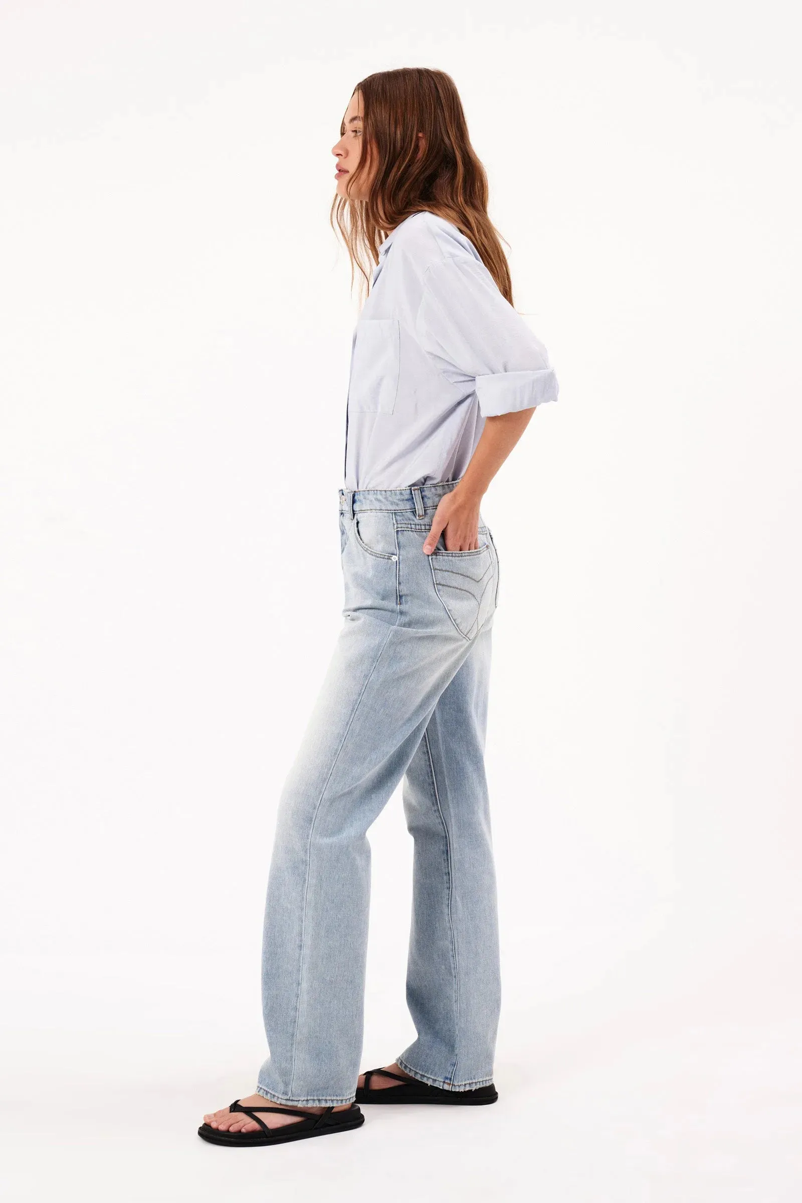 Rolla’s 90’s Relaxed Faded Blue Jean Light Vintage Blue