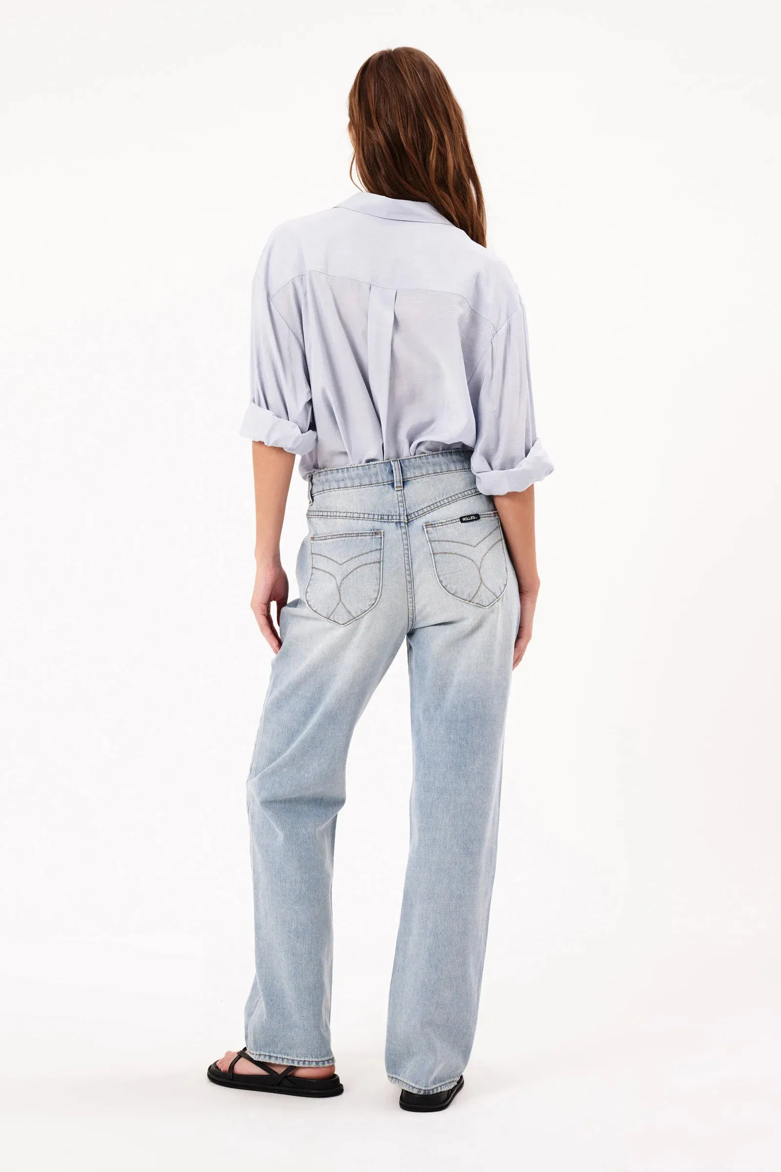 Rolla’s 90’s Relaxed Faded Blue Jean Light Vintage Blue