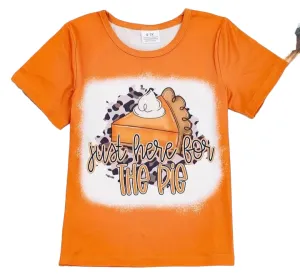Short Sleeve Autumn T-Shirt - Just Here For The Pie
