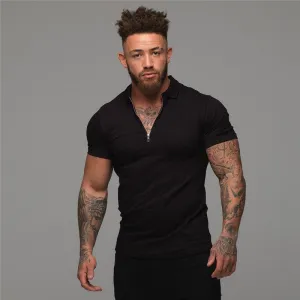 Short Sleeve Polo Workout T-Shirt