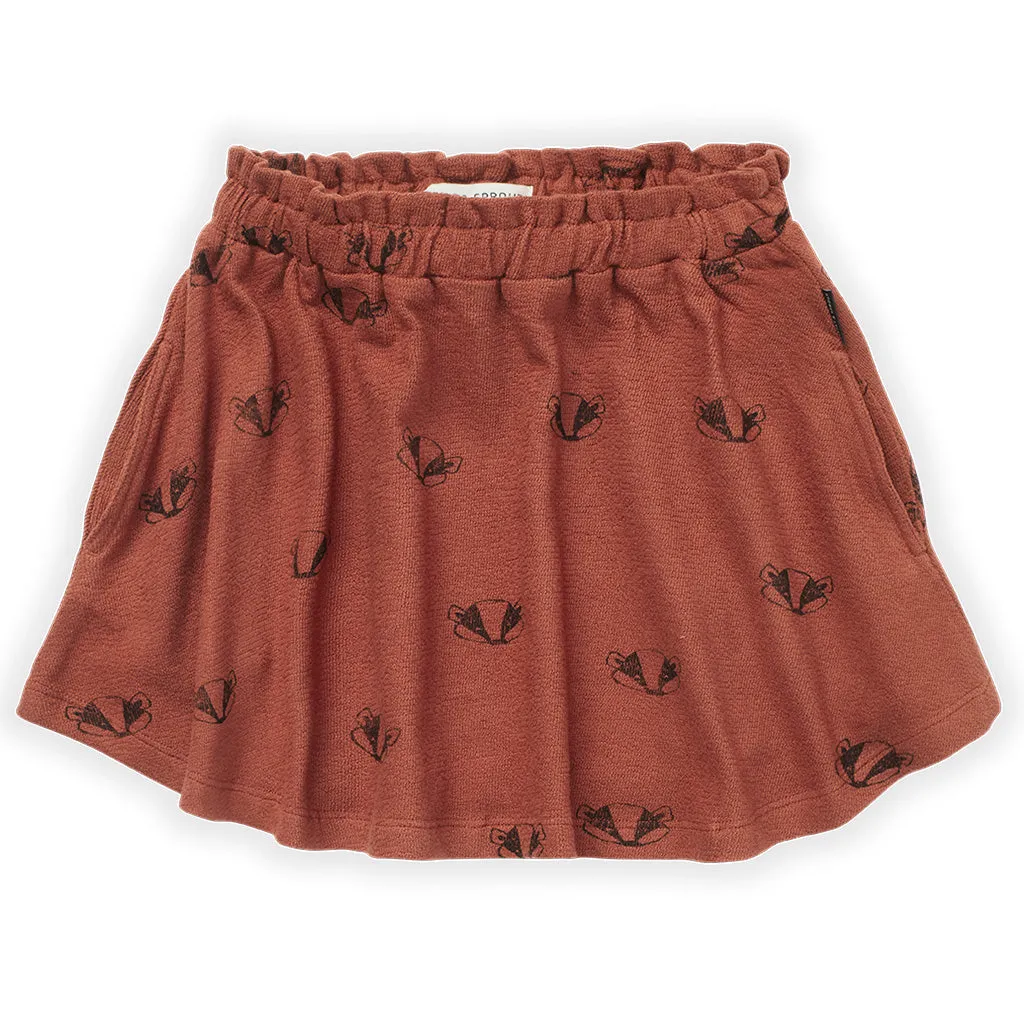 Skirt Badger print