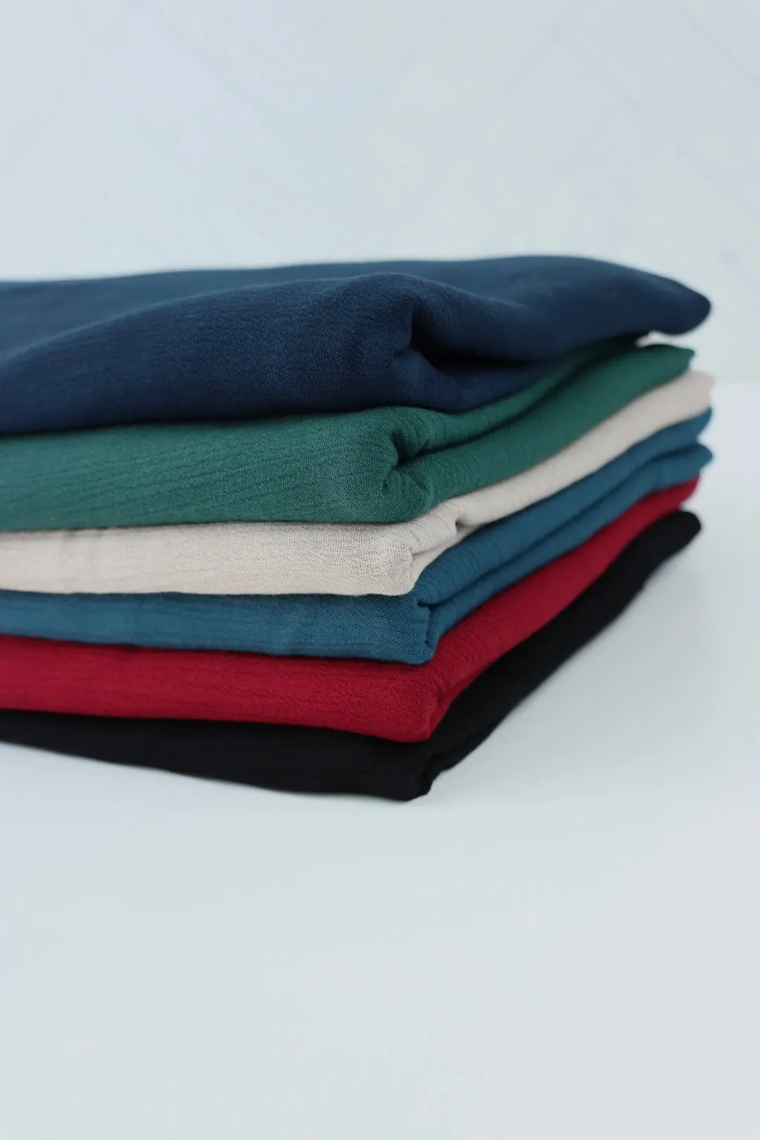 Spruce Green Rayon Crinkle