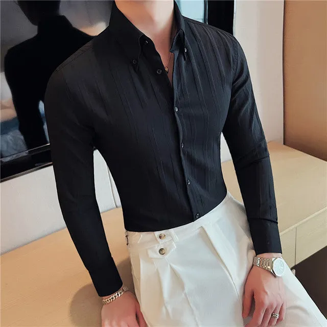 Striped Slim Fit Formal Shirt